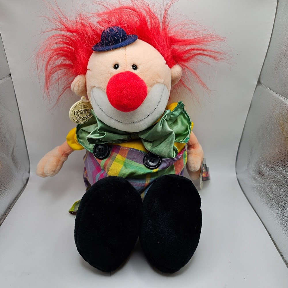 Ganz Bros Chappy Clown Plush 1989 18in Multicolor Heritage Collection Vintage